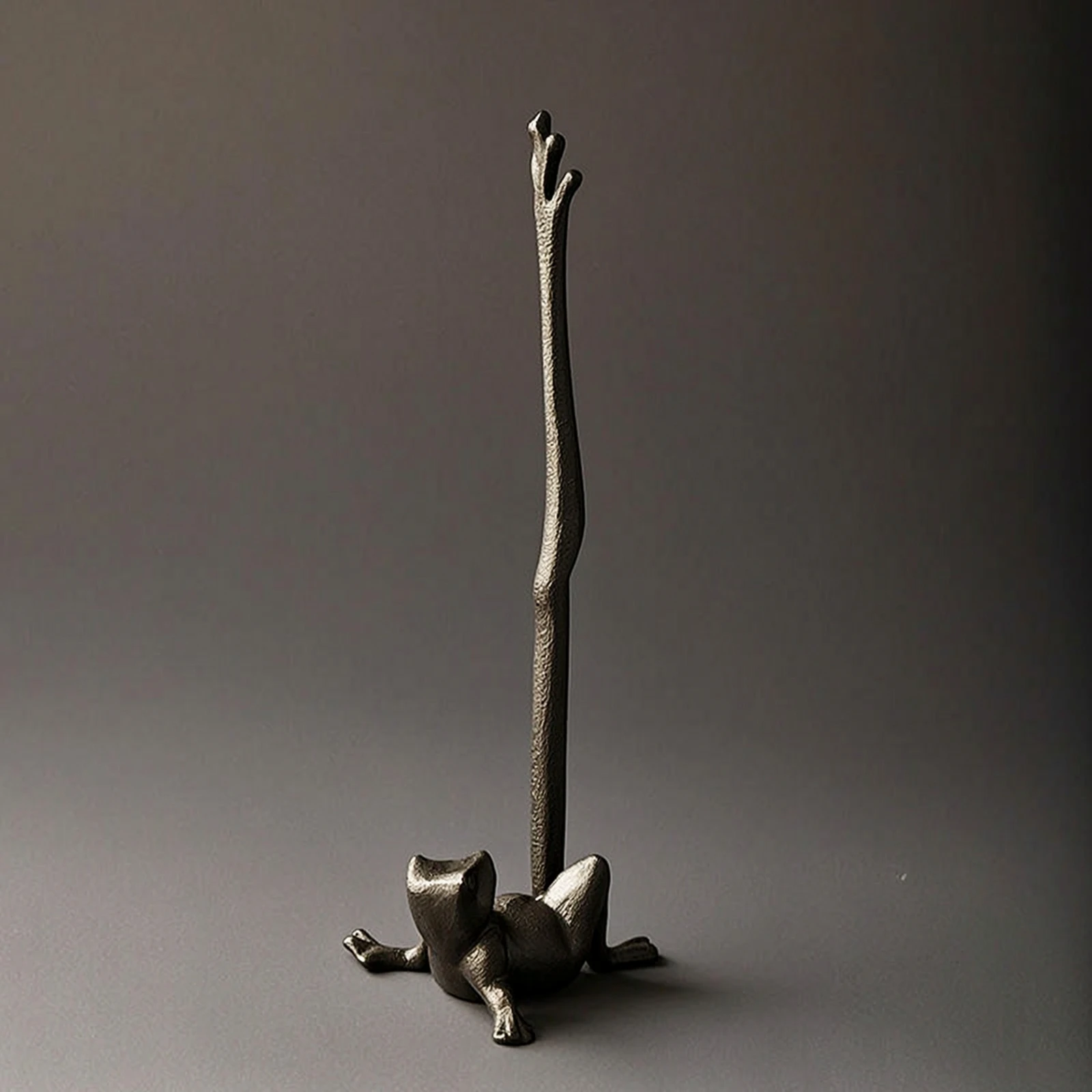Frog Paper Towel Holder Metal Paper Towel Holder with Frog Top Decorative Sturdy for Dining Table