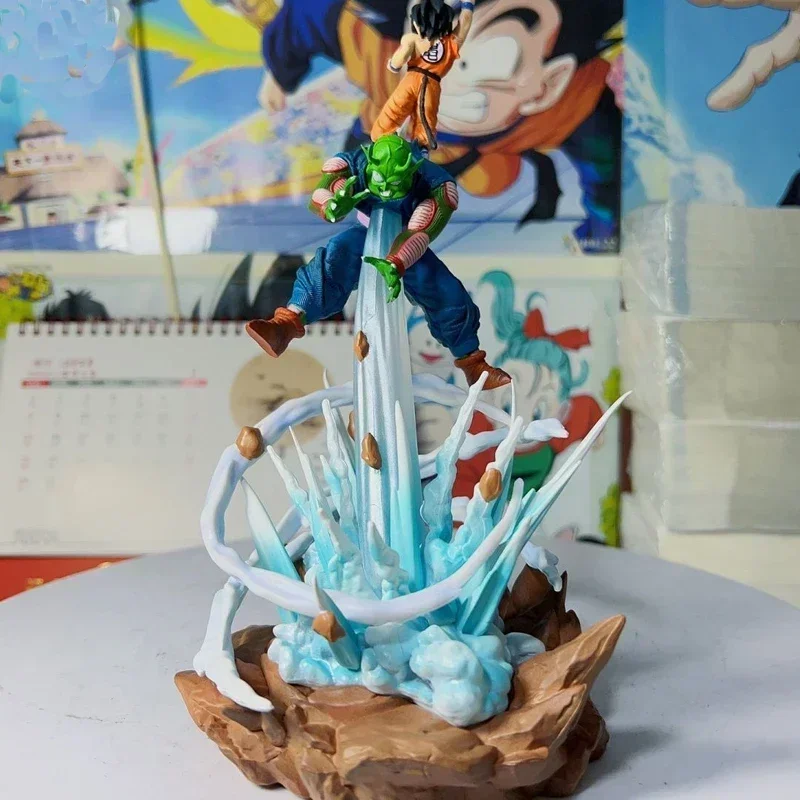 Aniem-figura de acción de Dragon Ball Z, Piccolo Vs Son Goku, figura de onda penetrante en la tierra, estatua de Pvc, modelo de muñecas, juguetes para niños