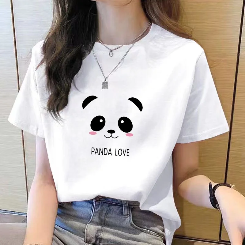 

Women's Top Clothing for Tops Short Sleeve New Black Ladies Harajuku Sleeve Casual Clothing Street Tops Tees Aesthetic Clothes
