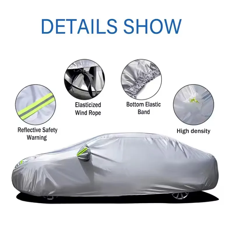 For Volkswagen T-ROC Car Cover Outdoor Protection Covers Snow Sunshade Waterproof Dustproof Exterior UV Car Accessories