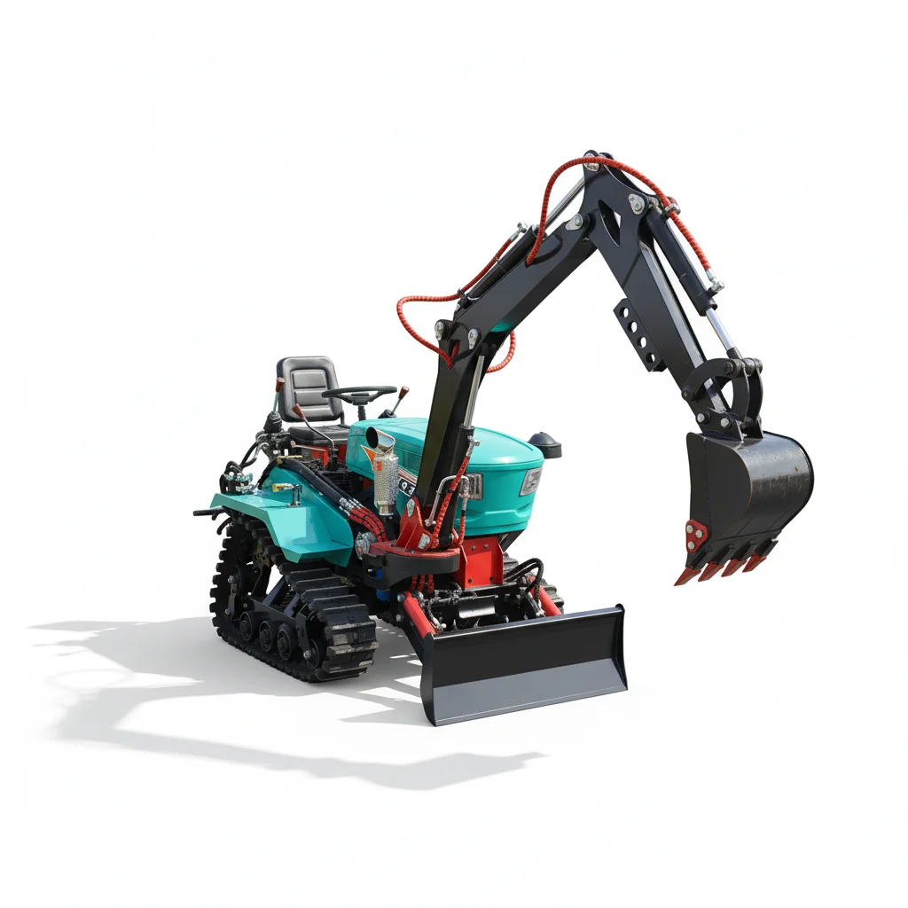 

Hot Sale New 80HP Crawler Tractor For Sale Hydraulic Rotary Tiller With Dozer Blade And Quick Change System