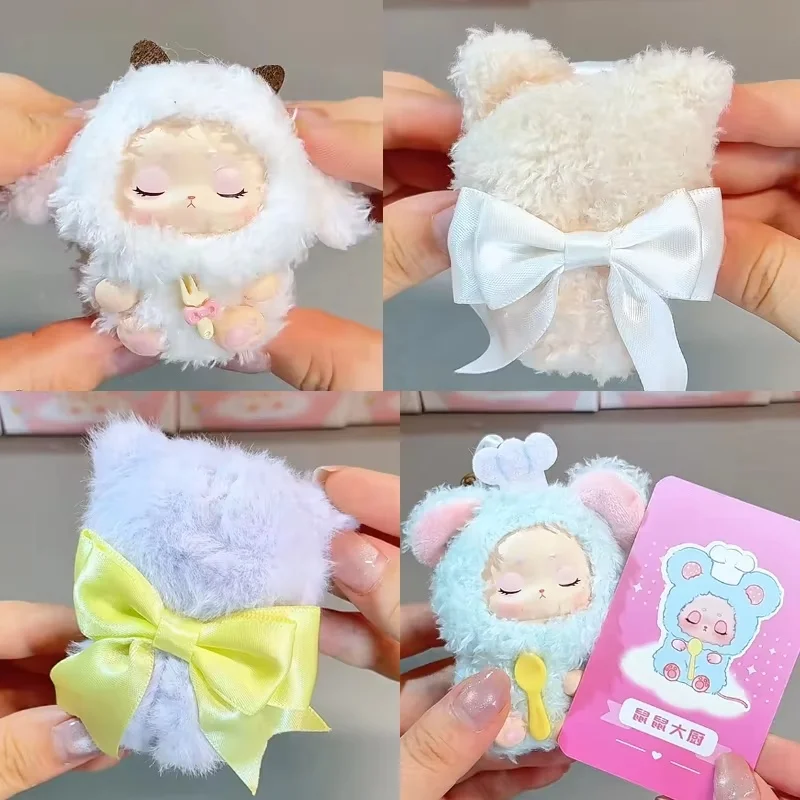 

Genuine mini sleep baby Series Vinyl blind box Cute Figurine Doll Collection Desktop Ornament Fashion Trend girl Gift Pendant ﻿