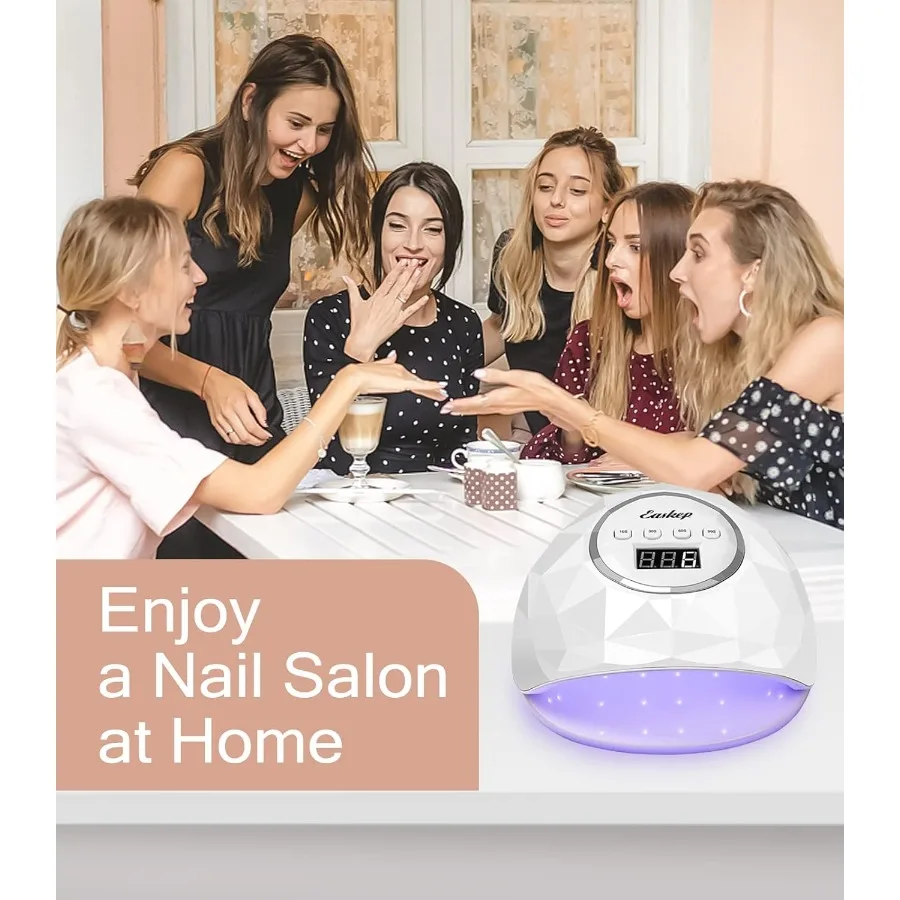 86 W UV-LED-Nagellampe für den Heim- und Salongebrauch, schnell aushärtender Gel-Nagellack-Trockner mit Augenschutz, UV-Licht-Technologie für Profe