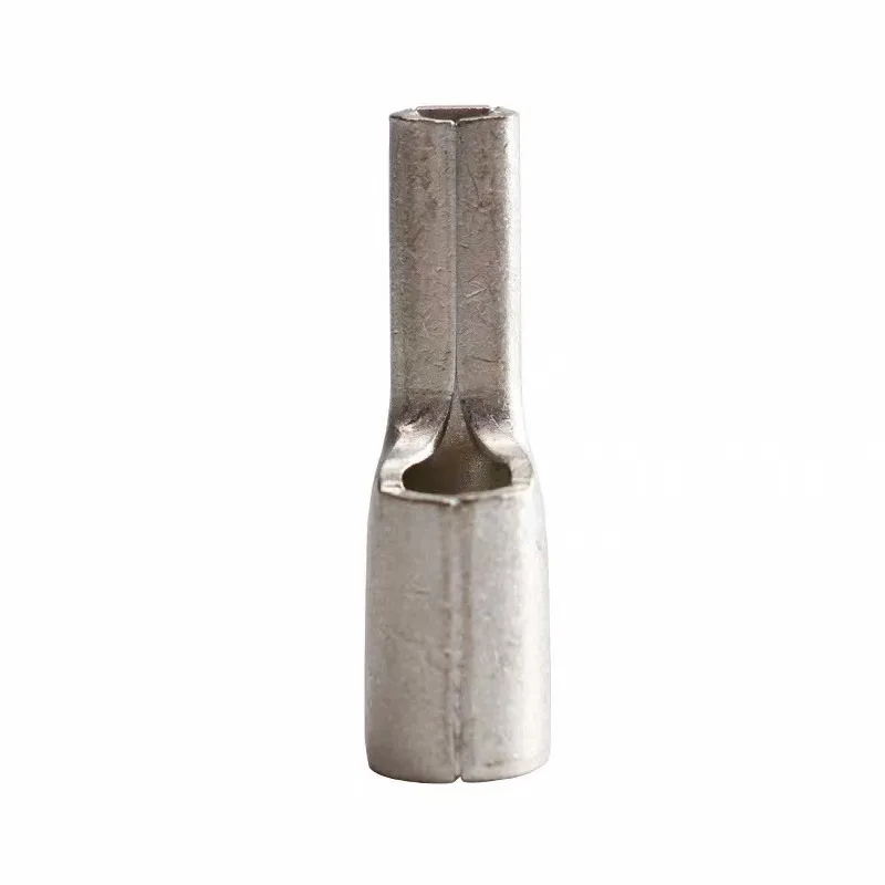 Tinned Pure Copper Non Insulated Flat Pin Terminal Naked Needle Crimp Wiring Harness Connector Use For 10-150mm2 Electrical Wire