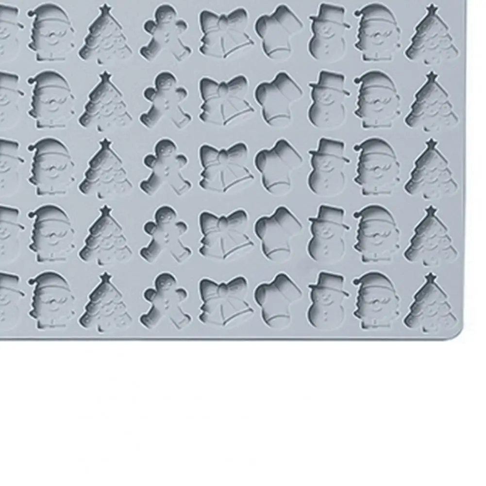 Dishwasher Safe Silicone Mold 72-cavity Christmas Silicone Molds Set Mini Holiday Shapes Chocolate Candy Fondant Mold High