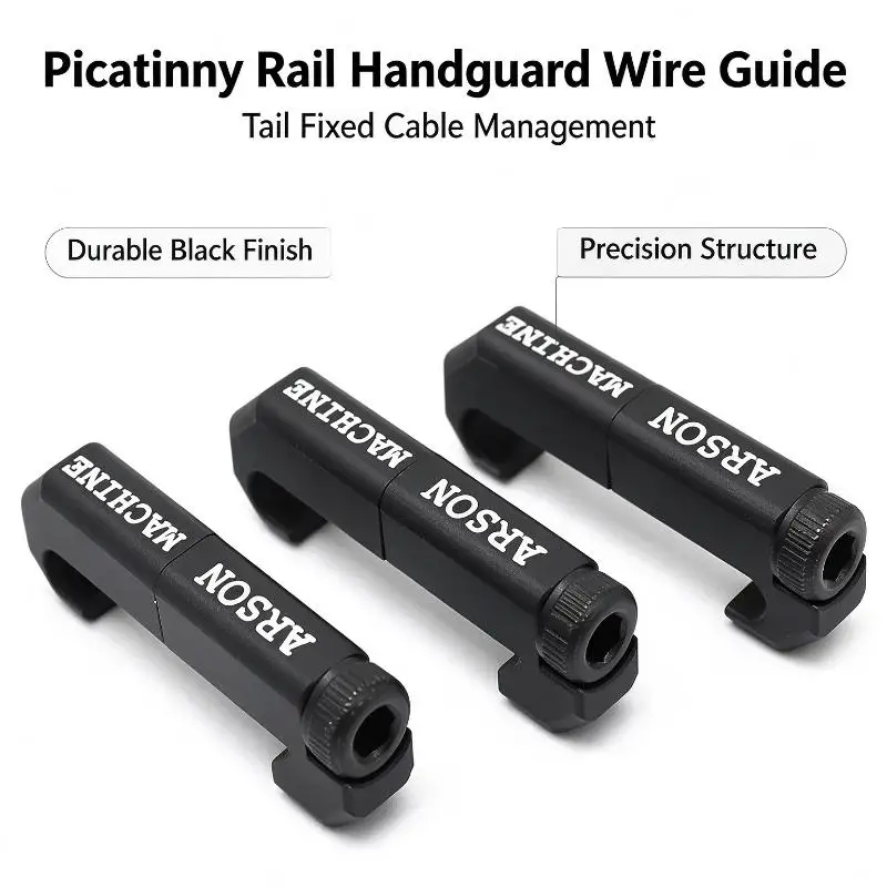 3/6/9Pcs Wire Guide System, Picatinny Rail Cover Cable Management Fitting, Handguard Tail Fixed For Model DIY Decoration