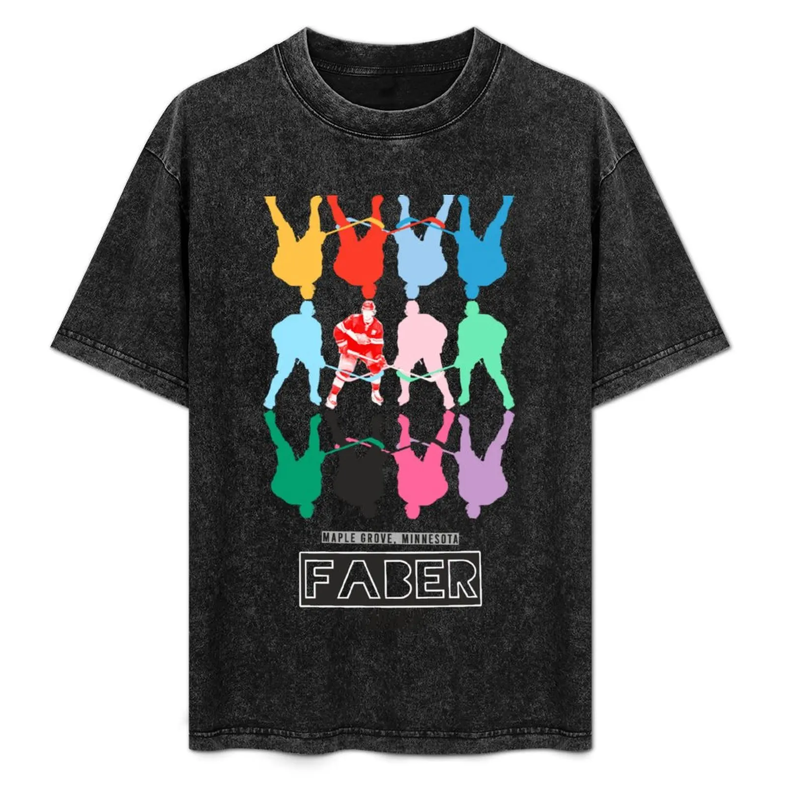 

Brock Faber Vintage Poster T-Shirt Anti-Fade Casual Tee Shirt