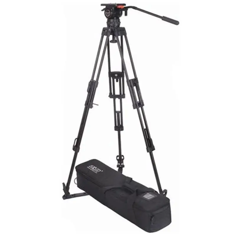 Factory Secced Reach Plus 3 Professional Broadcast CCTV Heavy Duty 20.8KG Payload Video Camera Carbon Fiber Tripod
