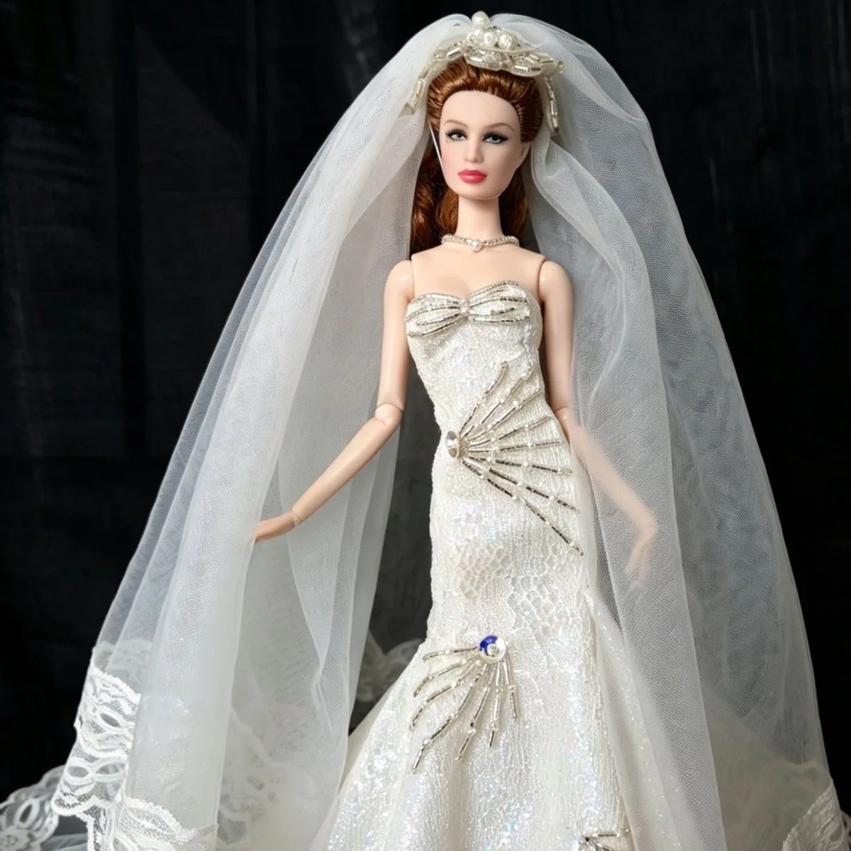 Doll accessories 1/6 doll clothes, wedding dress BJD accessories free shipping