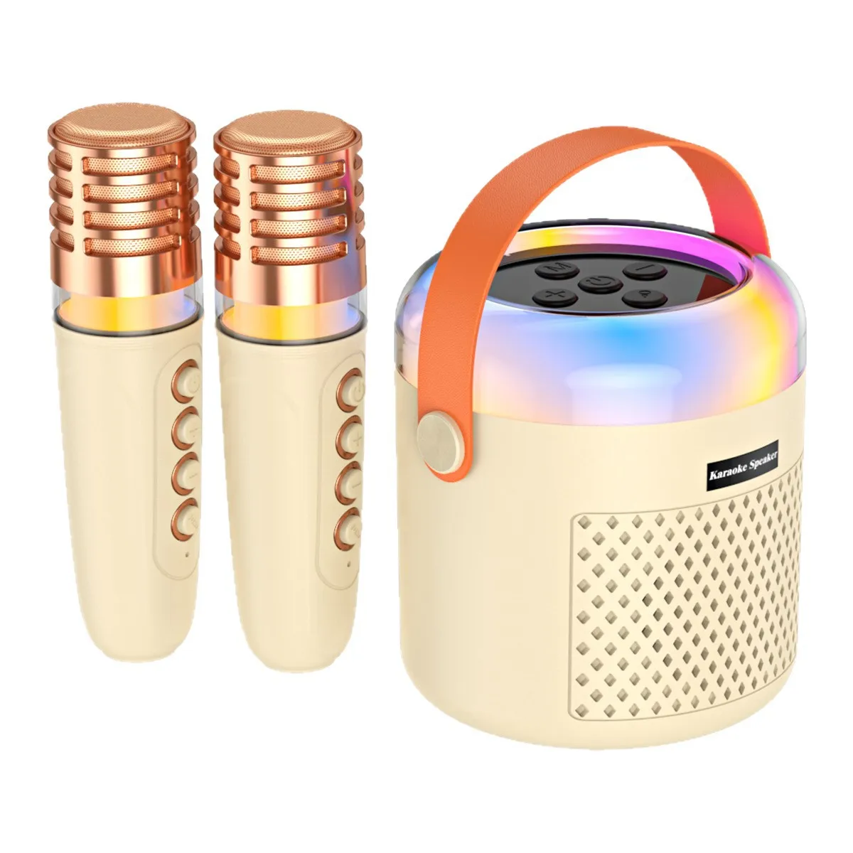 

A2 Home Karaoke Microphone Speaker Set All-in-One Mini Portable Outdoor Wireless Bluetooth Speaker