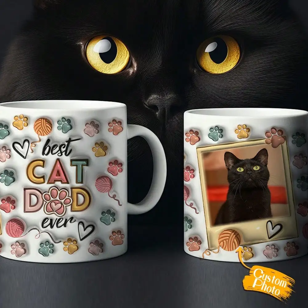 

Costom cat dad/mom coffee mug