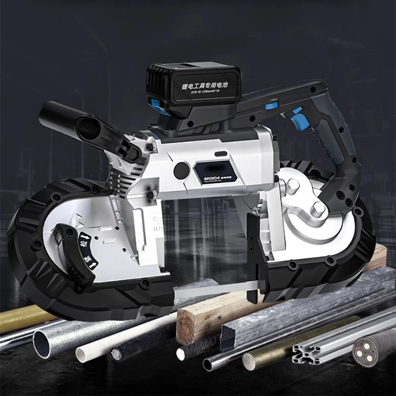 Lithium-ion handheld band saw, portable high-precision cutting machine, multi-functional metal small portable rechargeable