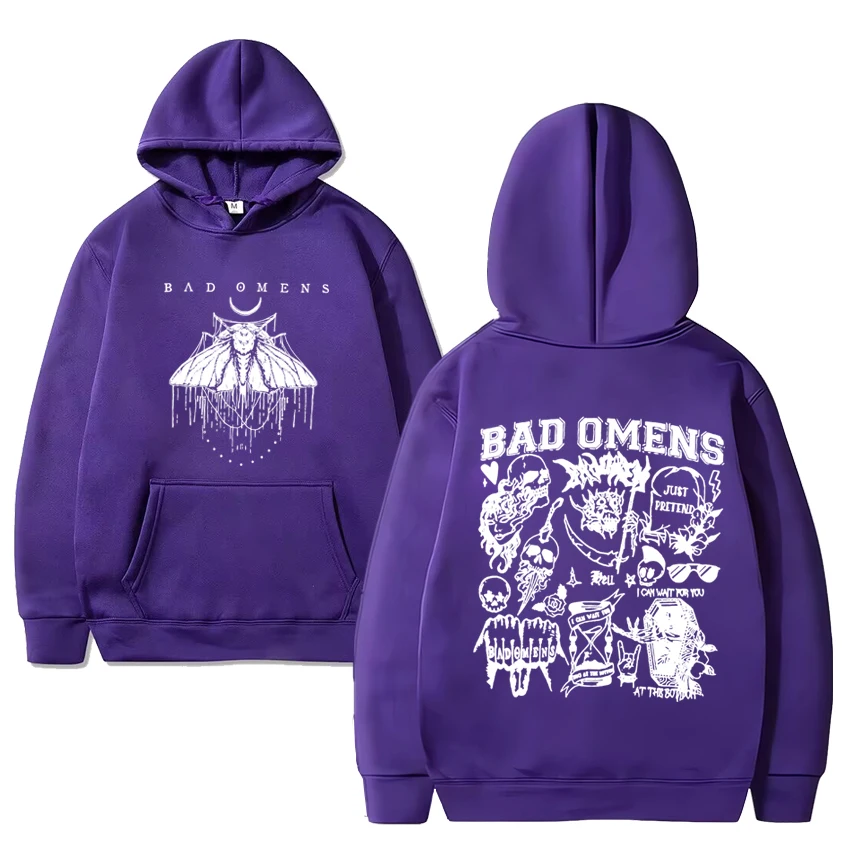 Moletom unissex de Bad Omens para homens e mulheres, pulôver de lã, manga comprida, streetwear casual, pulôver de Concrete Forever Tour, estampa Hip Hop, vintage, 2022