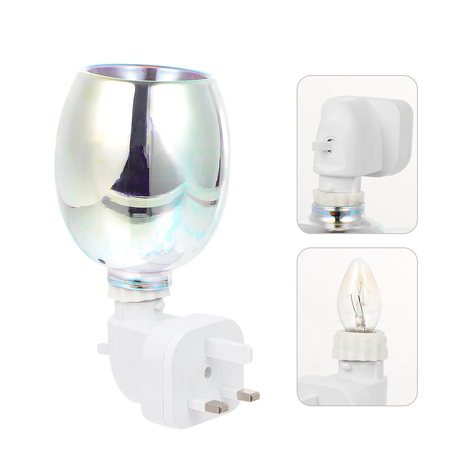 1 قطعة ضوء الليل ثلاثية الأبعاد مع وظيفة الناشر رائحة الشمع ذوبان دفئا مصباح للاستخدام الداخلي غرفة نوم اليوغا سبا الديكور