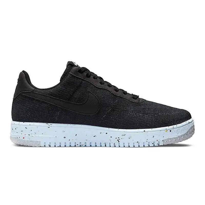 Nike Nike Air Force 1 Low Crater Flyknit Black Chambray Blue Sneakers shoes DC4831-001