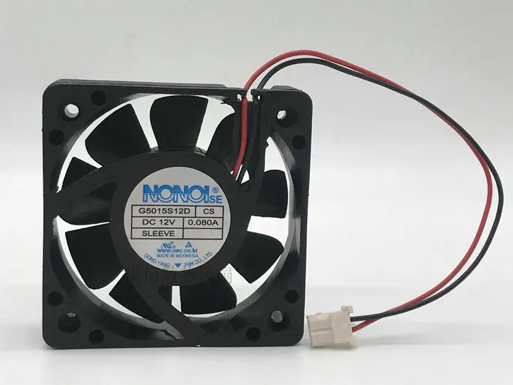

NONOISE G5015S12D DC 12V 0.080A 50x50x15mm 2-Wire 50mm Cooling Fan