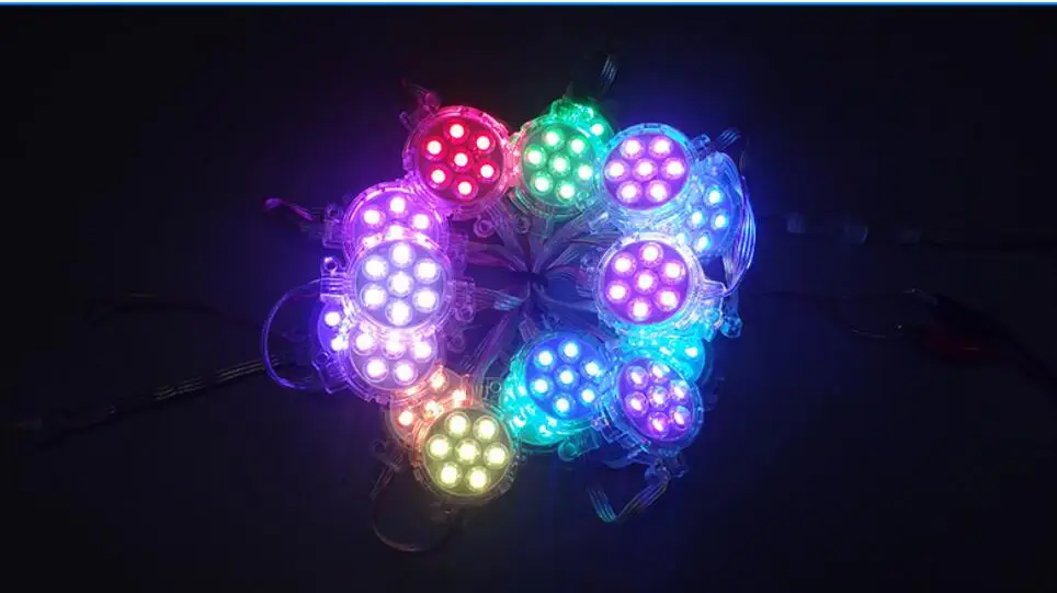 5.1M30 light advertising marquee D50 LED Pixel Lights Point Source  Outline LED Marquee 5CM Full Color DC24V 5050RGB Led Light