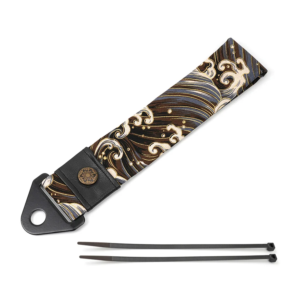 JDM نمط سحب حزام الجبهة المصد الخلفي حبل للسحب الخارجي اكسسوارات السيارات التصميم #4