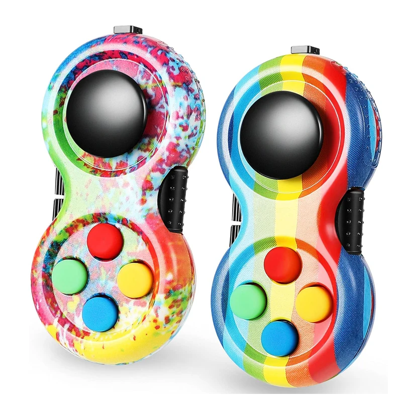 Controller Fidget Pad Game Clicker ADHD Autism Sensory Educational Toys Gifts for Stress Anxiety EDC Cool Gadgets Adults Kids