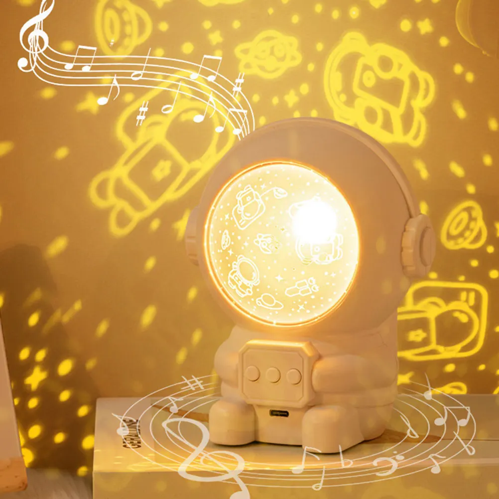 

Astronaut Star Creative Bedroom Night Light LED Toy Atmosphere Projector Lights For Bedroom Space Theme Small Night Lamp
