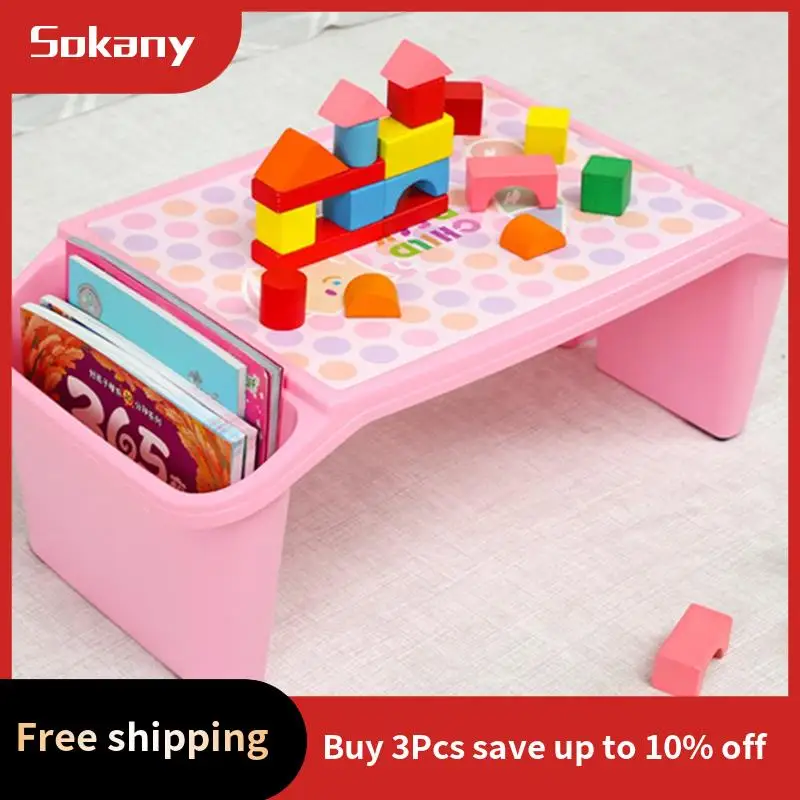 

A59E-Kids Lap Desk Tray, Kids Portable Lap Tray Plastic Lap Desk For Bed Classroom Laptop Kids Car Activity Dining Floor