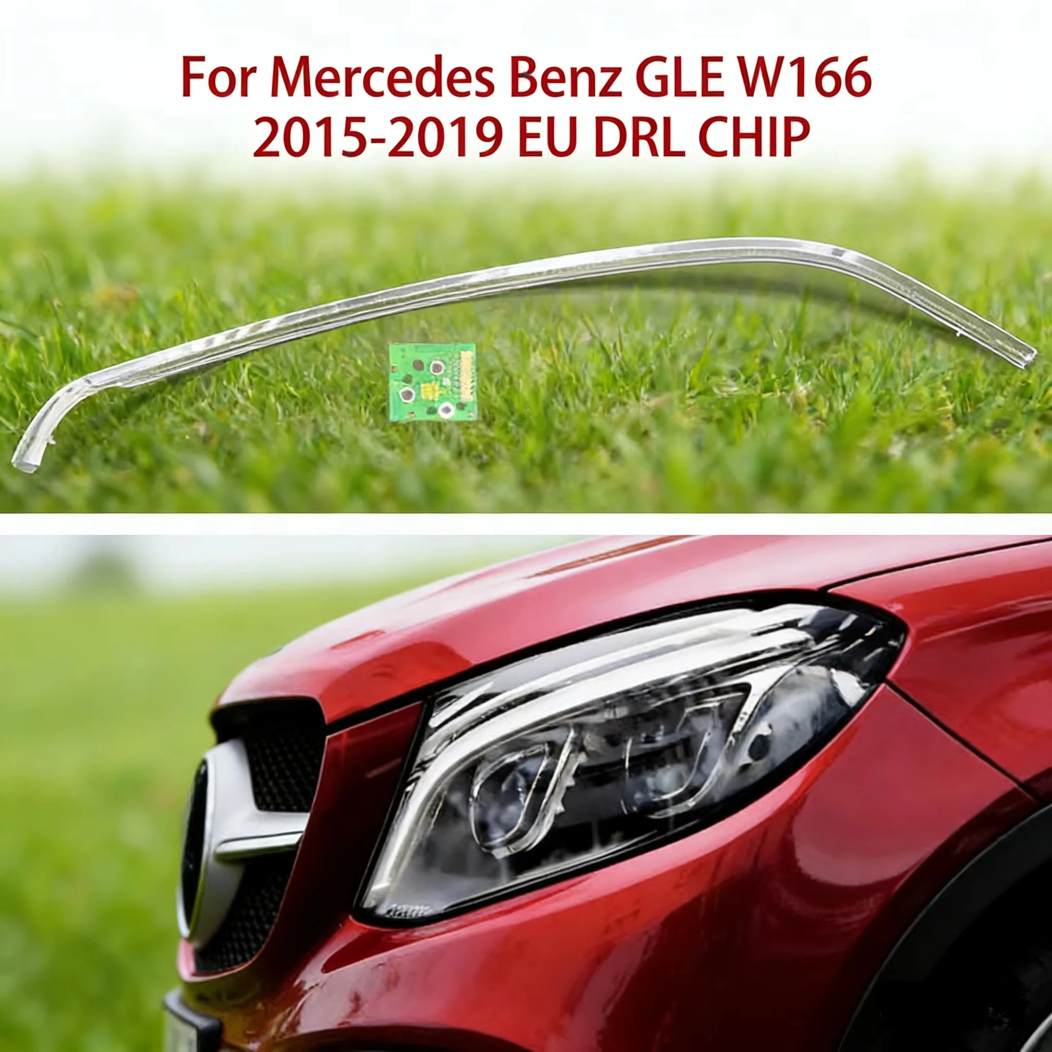 Conduit Strip Car DRL CHIP White Light Angel Eye LED Light Source Ballast Module For Mercedes-Benz GLE W166 2015-2019 European