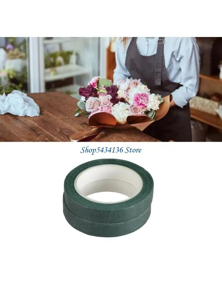 H7ED 2pcs Floral Tape Light Green with Strong Adhesion Multifunction  Floral Tape Home Decorative Tape Upgrades for DIY Crafts