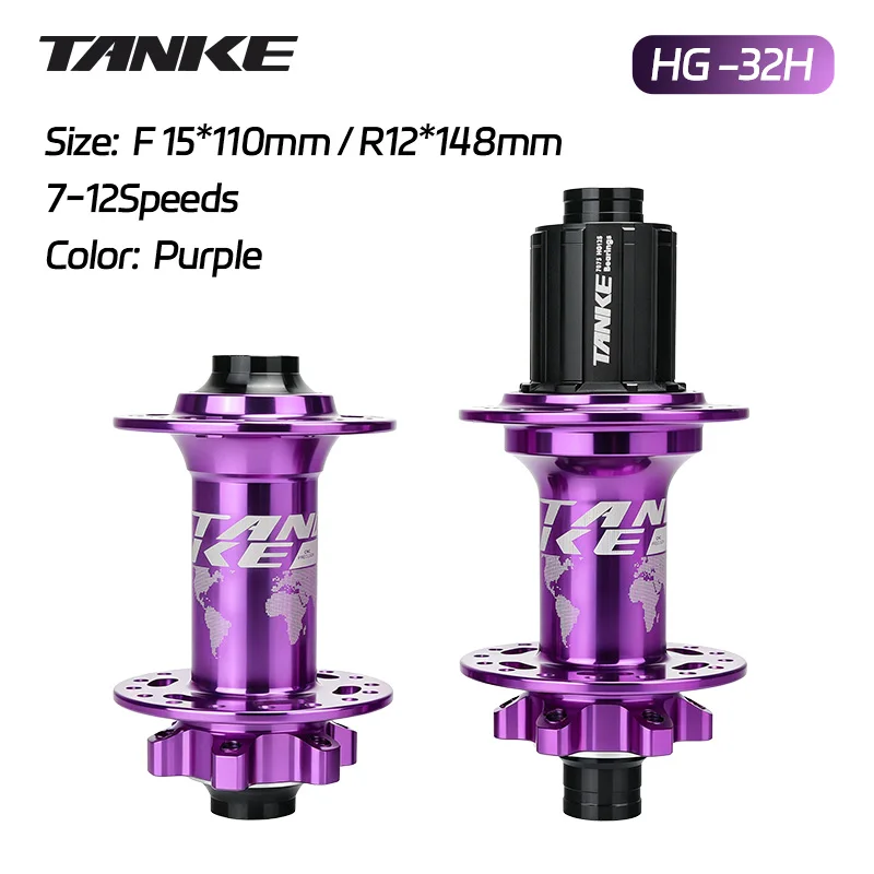 TANKE TH490 Boost Mountain Bike Hub 32H 120 Click 6 Pawl 3 Tooth 4