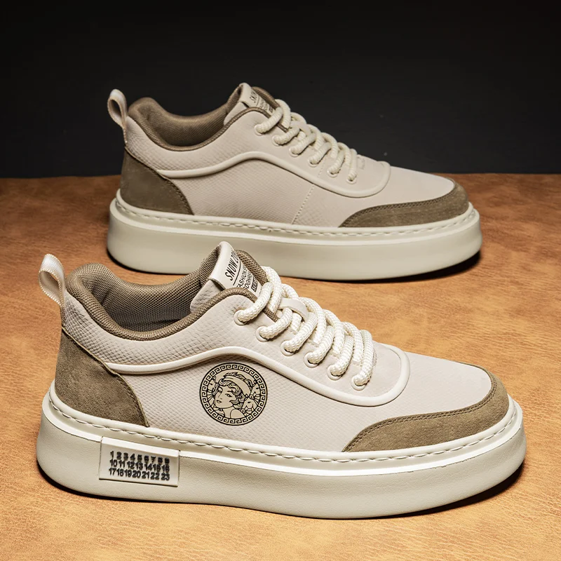 

2025 Spring New Rubber-Plastic Sole Casual Board Sneakers for Outdoor Sports - Comfortable, Soft, Slip-Resistant, Durable, and T