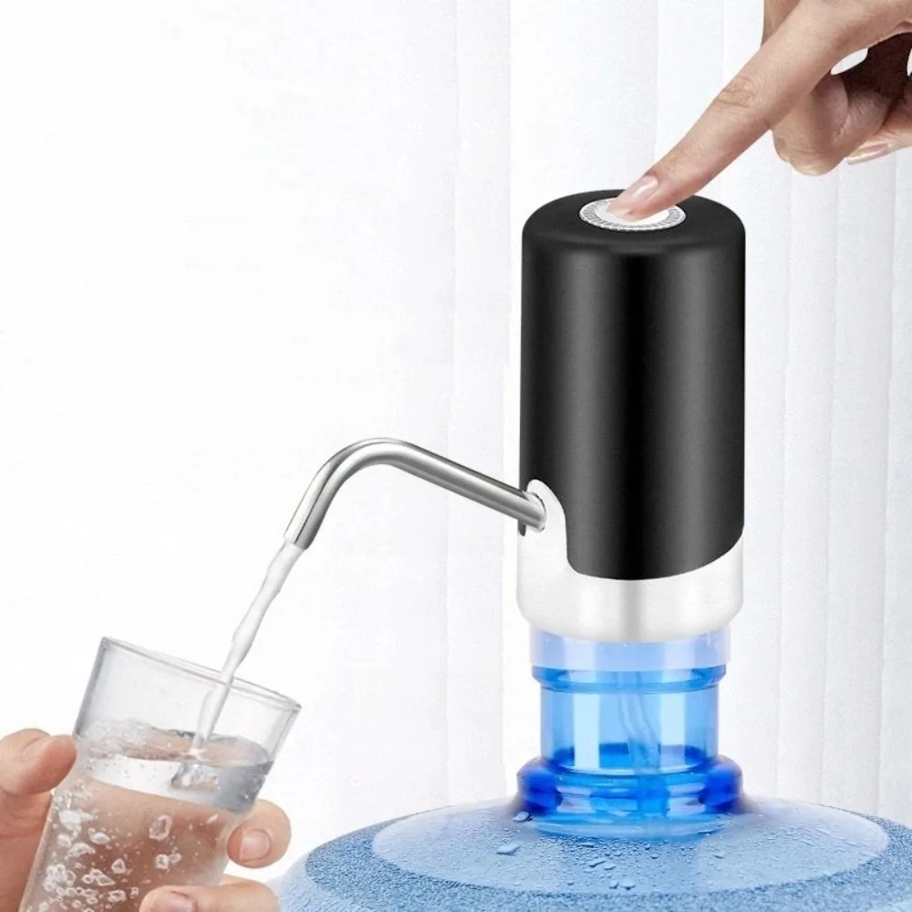 

Button Control Water Dispensers Reusable With Extension Hose Automatic Dispenser Pump USB Charging Electric Water Dispenser Home