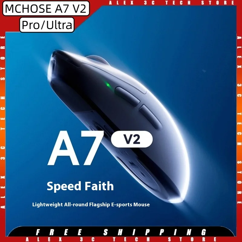 

MCHOSE A7 V2 Pro/Ultra Gaming Mouse PAW3950 TI Dual 8KHz 42000DPI Wireless Blutooth Ergonomic Gamer Mice 59g gaming accessories