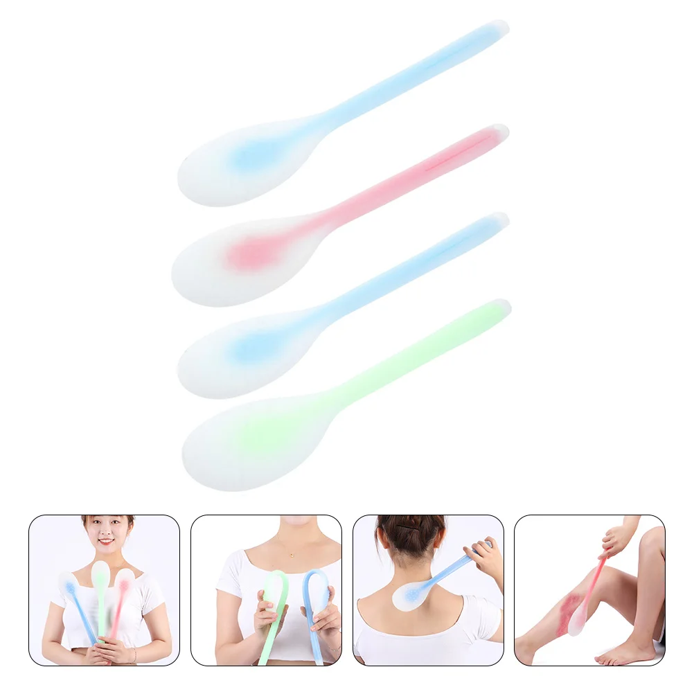 Bâtons de massage en Silicone, légers, pour soulager la douleur du dos, des épaules et du cou et de la récupération musculaire, 4 pièces