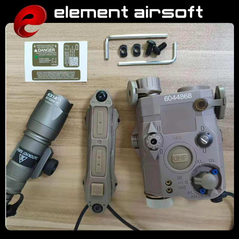 

Тактический фонарь Element PEQ15 SF M300A M600C с мощным красным и зеленым индикатором для страйкбола и охоты