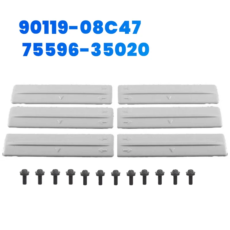 

Высокое качество, 6 шт., зажимы для снятия крыши багажника с винтами 75596-35020 для Toyota FJ Cruiser 07-14 RAV4 Lexus 90119-0