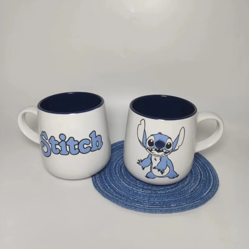 Lilo&Stitch Ceramic Mug Disney Anime Character Accessories Coffee Cup Home Cartoon Kawaii Breakfast Milk Cup Student Water Cup