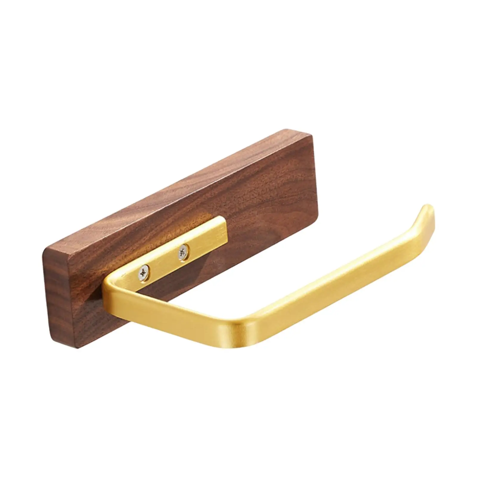 Walnut Wood Paper Holder, Tissue Storage Rack, Easy Installation ,Towel Holder ,Wooden Toilet Paper Holder ,