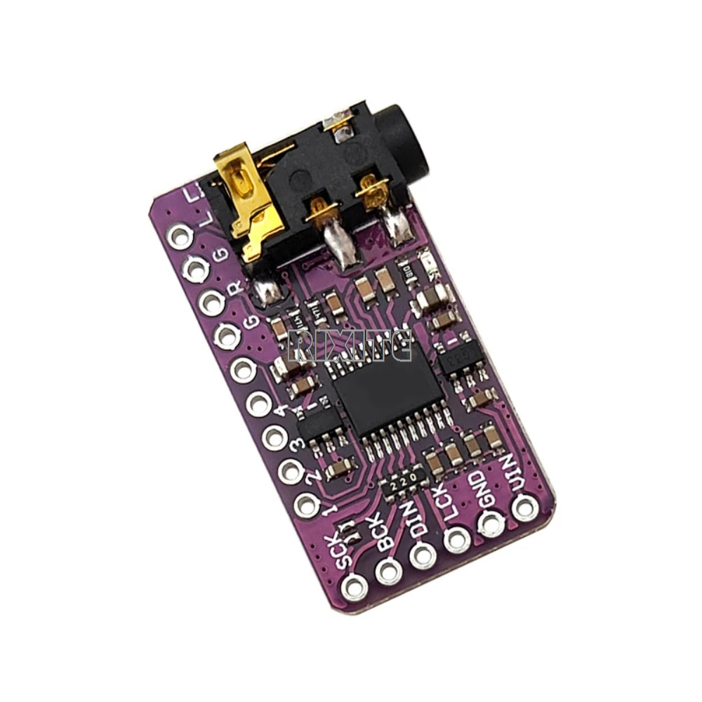 1-5PCS PCM5102A DAC 디코더 GY-PCM5102 인터페이스 I2S 플레이어 모듈 Raspberry Pi PHAT 형식 보드 디지털 오디오 보드