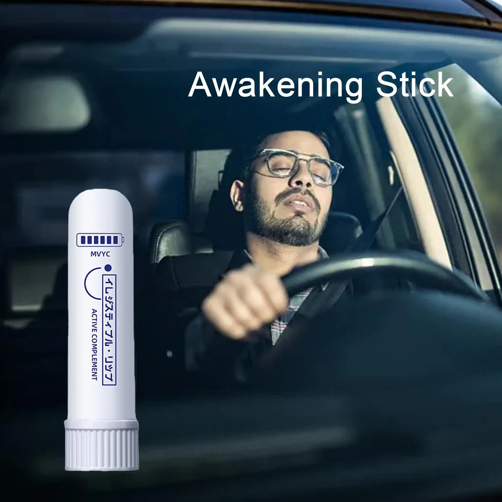 Nasal Inhaler Stick Daily Relaxation Nasal Congestion Relief Boost Focus Improve Breathing Stimulating Mint Aromatherapy Inhaler