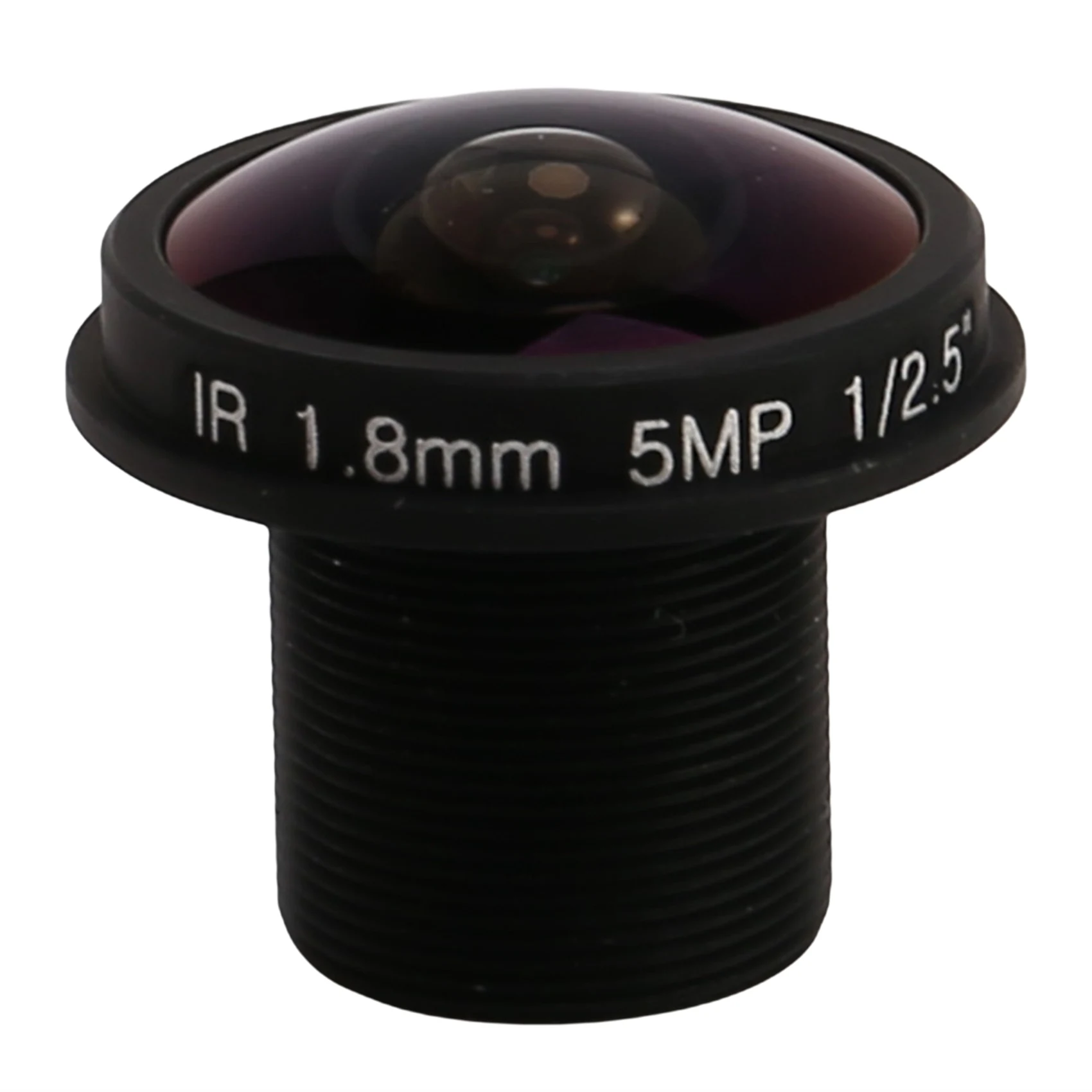 Lente HD ojo de pez para cámara de videovigilancia, lente cctv de 5MP, 1,8mm, M12x0.5, montaje 1/2.5 F2.0, 180 grados