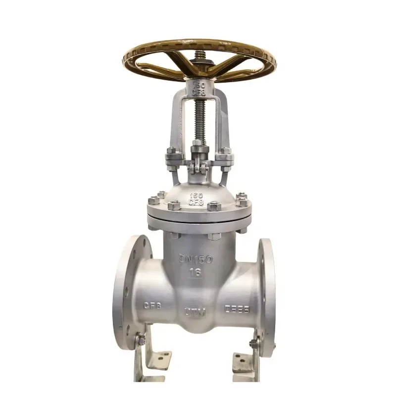 Non Rising Stem Wedge Flow Control Gate Valve Wcb Stainless Steel Electric Actuated Gate Valve