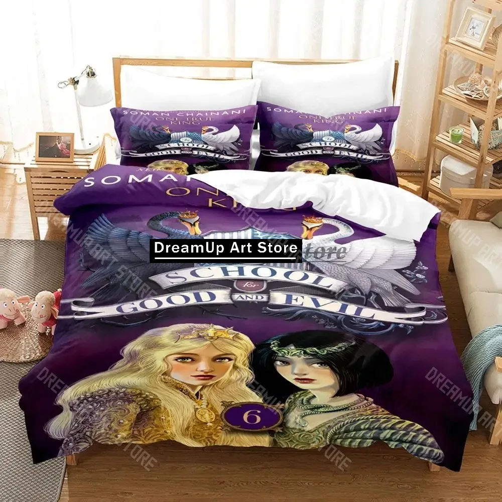 3D Printed School for Good Evil Bedding Set for Boys Girls Duvet Cover Pillowcase Twin Queen King Full Single Double Sizes