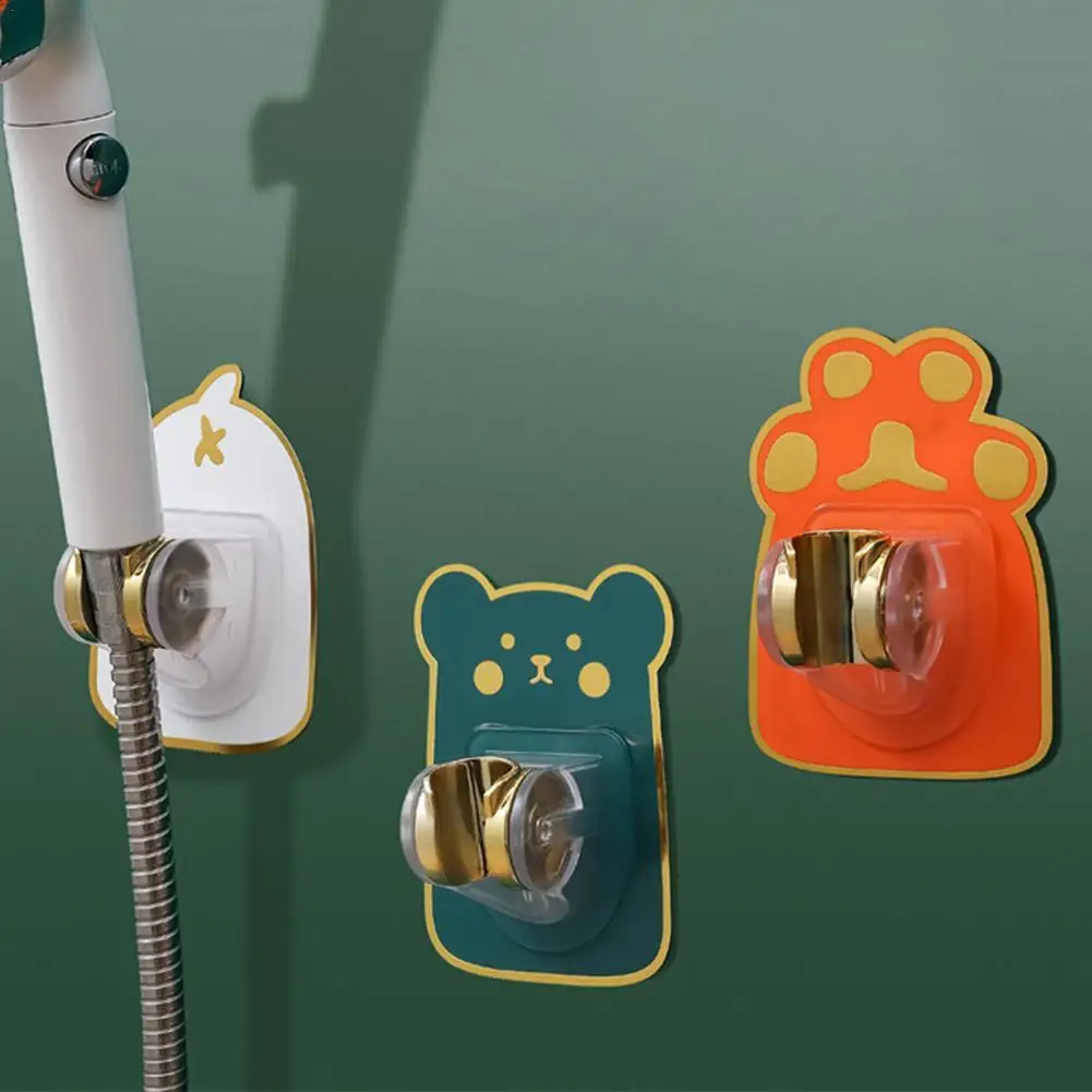 מחזיק ראש מקלחת אוניברסלי מתכווננת עצמית דבק showerhead הקיר הר אמבטיה מקלחת מקלחת אספקה הביתה אספקה הביתה אספקה