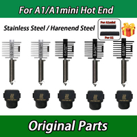Original Hotend Kit For Bambu Lab A1/A1 Mini Fast Speed Hot End Assembly 0.2/0.4/0.6/0.8mm Hardened steel Nozzle 3D Printer Part