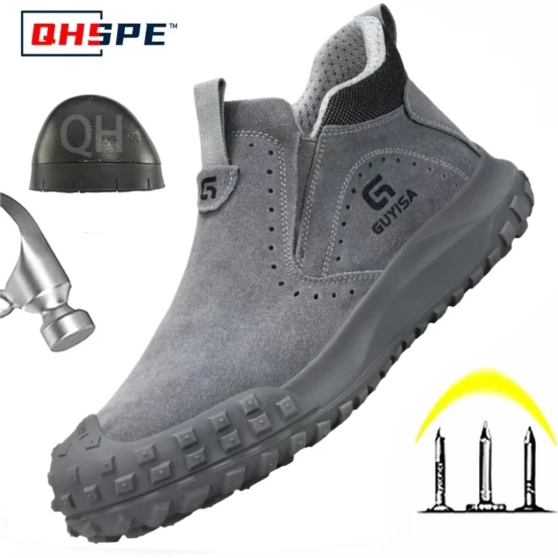 

Anti Scalding Welder Shoes Fireproof Safety Boots Anti Smash Puncture Proof Steel Toe Work Shoes for Men Construction
