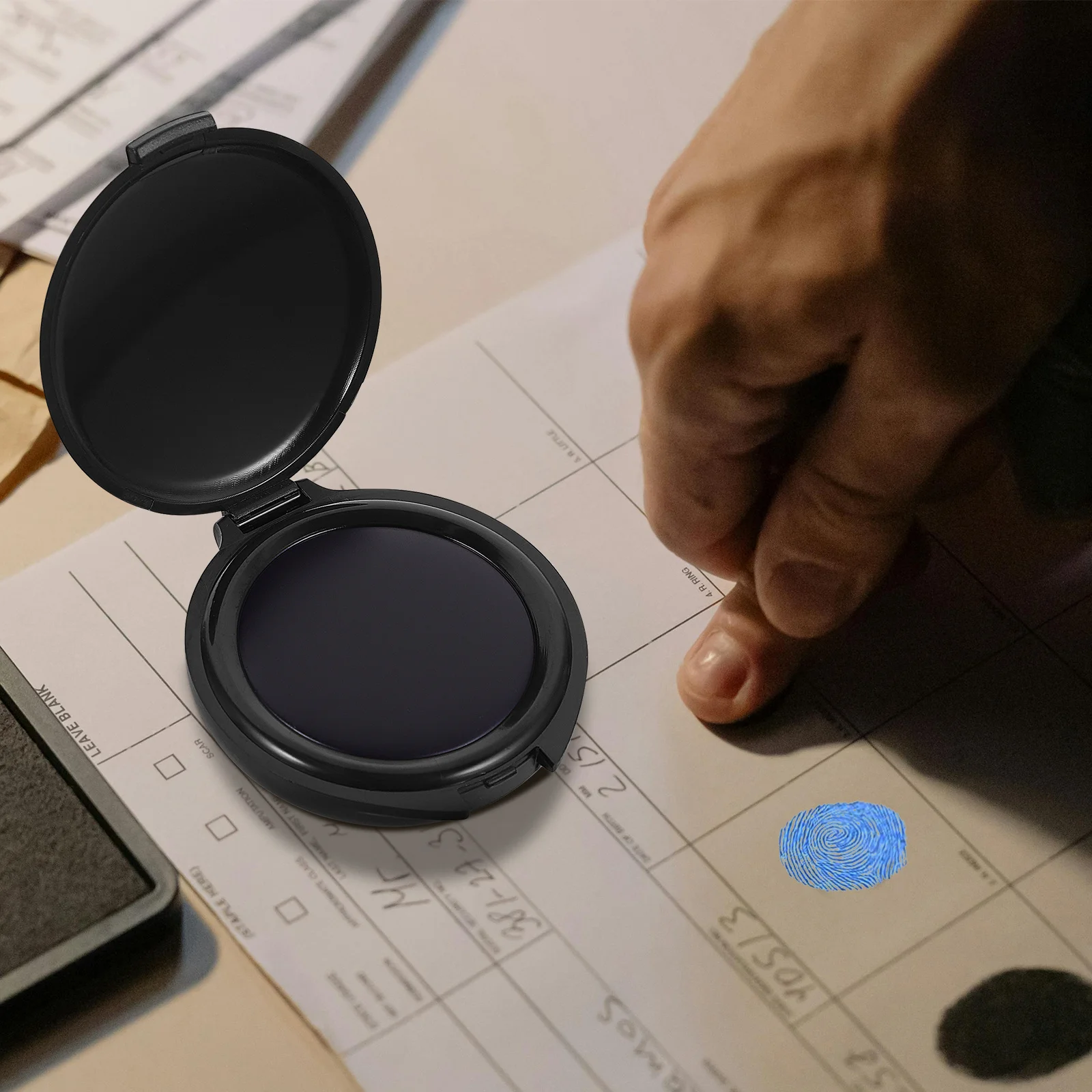 Alat Stempel Dokumen Mini Bulat Ringan dan Kompak, Aksesori File Portabel untuk Alat Tulis Kantor untuk Akuntansi Keuangan