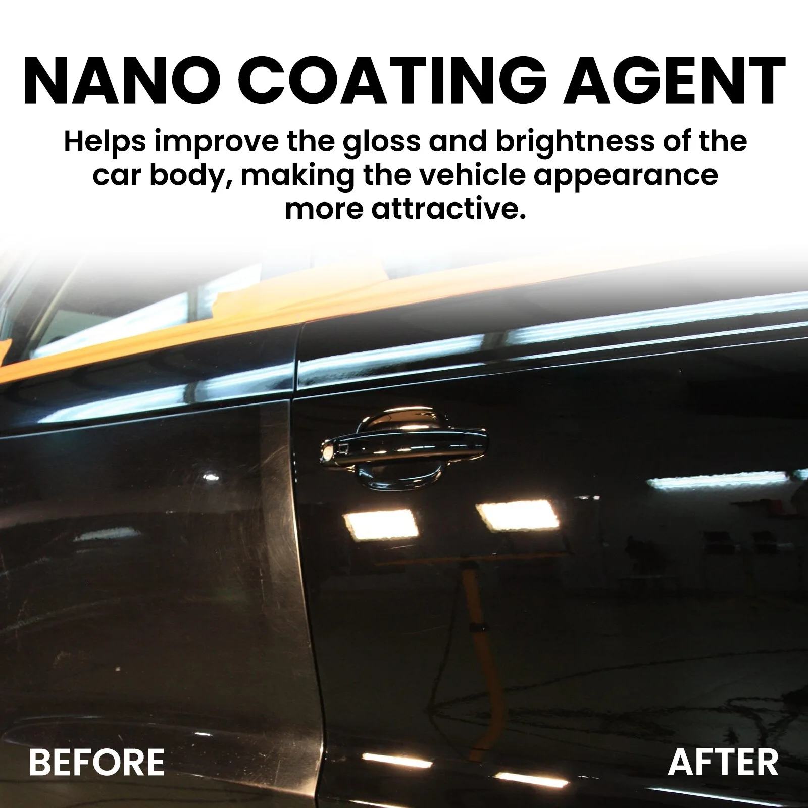 Kép 7: Autó festék Beborítás spray-uv védelem Glossza Erősítő helps Csökkent Szennyező anyag Adhézió cuved kelt Applikál számára Hosszú életű shine100ml