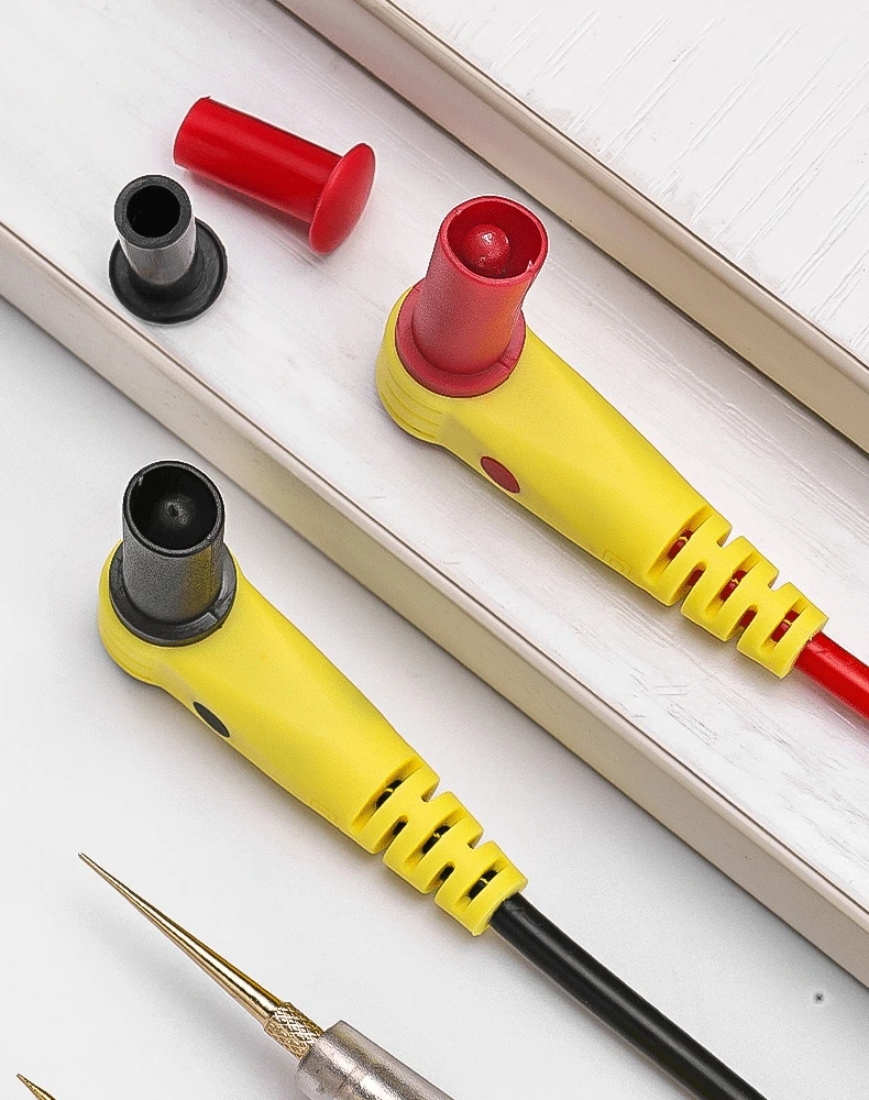 Präzise, scharfe Messleitungen für Multimeter, flexible Silikonkabel, austauschbare Kupferspitzen, elektrisches Testkabel-Set. – Detail 9