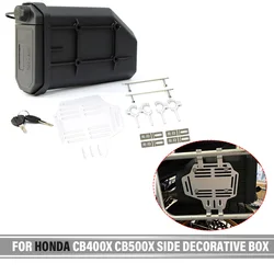 For Honda CB400X CB500X Side Decorative Box Motorcycle Waterproof  Toolbox Storage Box Expedition Vehicle Universal Toolbox