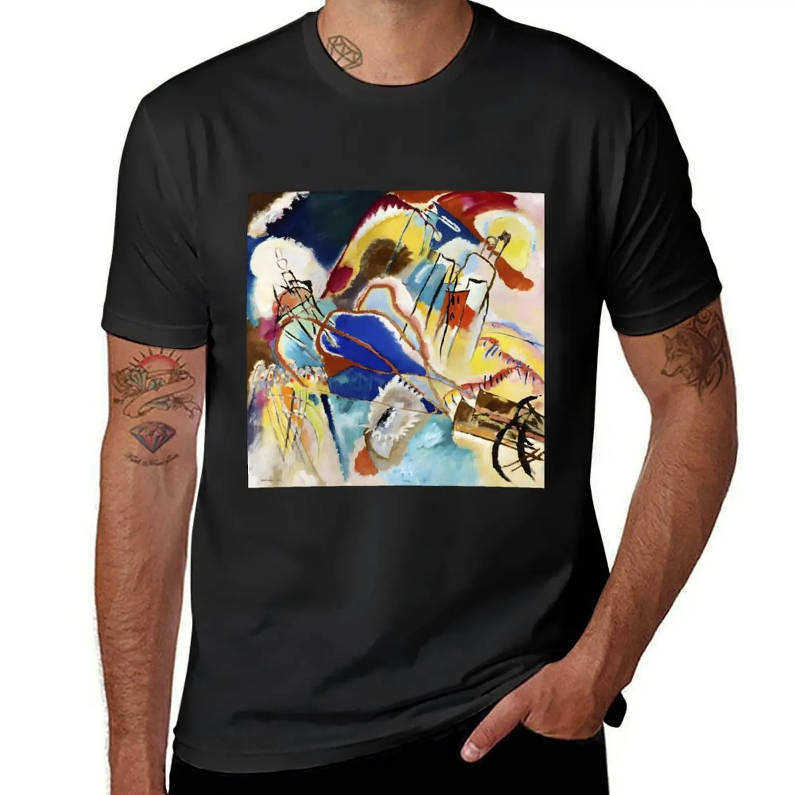 

Wassily Kandinsky T-Shirt blacks boys whites summer clothes mens t shirts top quality