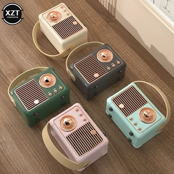 Retro Wireless Bluetooth-Compatible Speaker Vintage FM Radio Portable USB Interface Classical Decoration Speakers Music Player